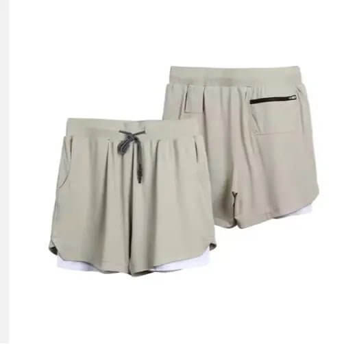 Men's Quick Dry Gym Shorts – 2-in-1 Athletic Training Shorts