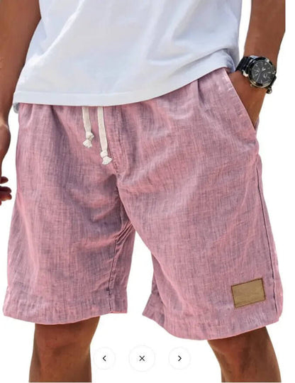 Men's Breathable Linen Holiday Shorts – Retro Loose Fit