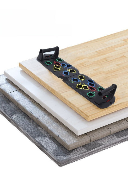 Foldable Multi-Functional Push-Up Board for Home Fitness
