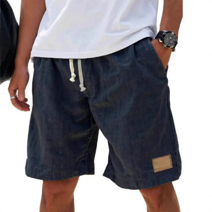 Men's Breathable Linen Holiday Shorts – Retro Loose Fit