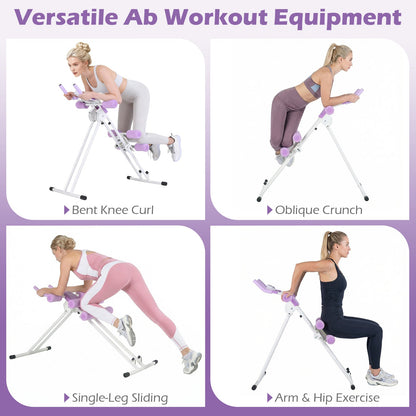 Ab Workout Equipment Foldable Abdominal Trainer Adjustable Ab Machine