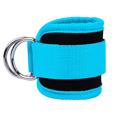Gym Ankle Straps | Adjustable Double D-Ring Cuffs for Leg Training and Cable Machines