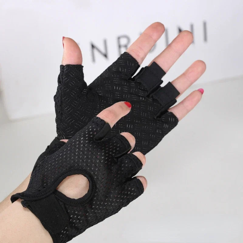 Fingerless Gym Gloves | Breathable Weightlifting Gloves with Gel Pads for Men and Women
