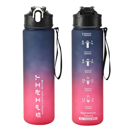 Peace 800ml Large Capacity Sports Water Bottle | Leak Proof Plastic Cup for Gym Outdoor Travel