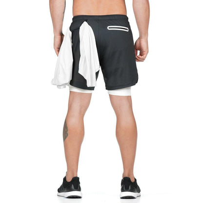 Camo Running Shorts Men Gym Sports Shorts 2 In 1 Quick Dry Workout Training Gym Fitness Jogging Short Pants Summer Men Shorts  Men's Running Gym Shorts Breathable with Pockets Quick Dry Sportswear
