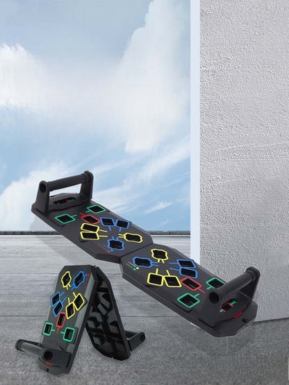 Foldable Multi-Functional Push-Up Board for Home Fitness